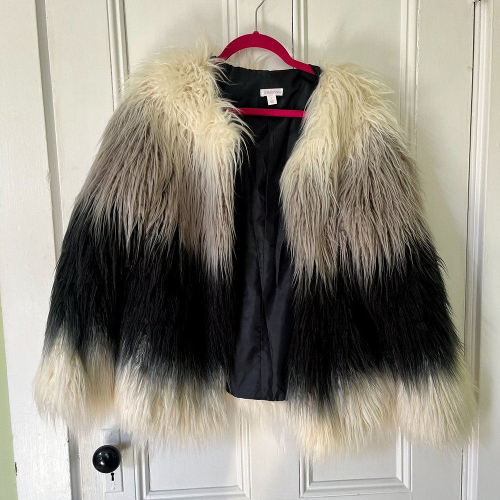 mob wife aesthetic fuzzy jacket